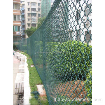 Fence di collegamento a foro diamante galvanizzato a 9 calibri